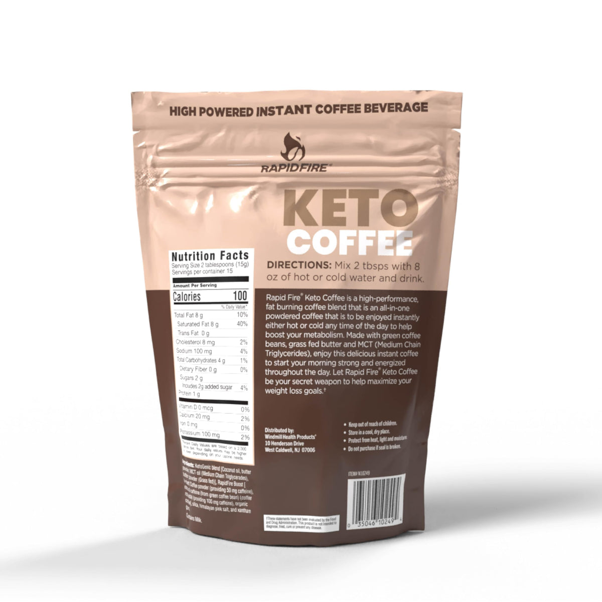 Rapid Fire Ketogenic Coffee individual-serving pods offer quick, convenient energy anytime.