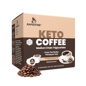 Rapid Fire original coffee pod ready for quick energy and keto-friendly start.