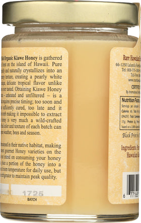 Closeup of creamy texture in Rare Hawaiian Kiawe White Honey