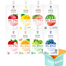 Rare Saturday Jelly B strawberry flavor pouch offers a low-calorie refreshing sip