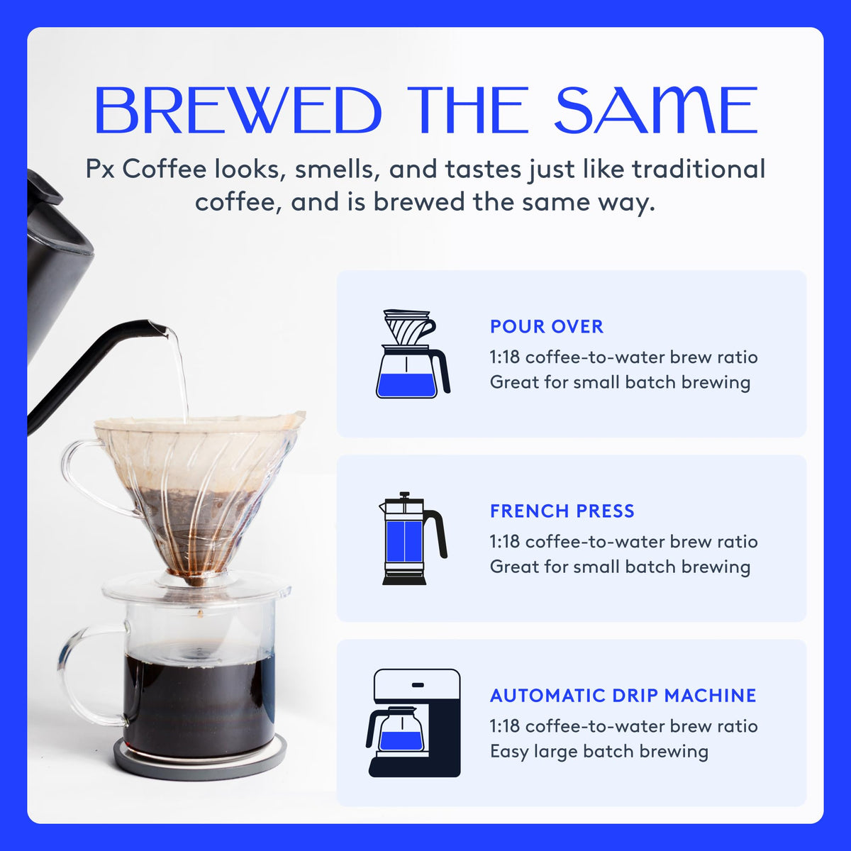 Rarebird Px Coffee cup with steam, evoking mindful sipping and clarity.