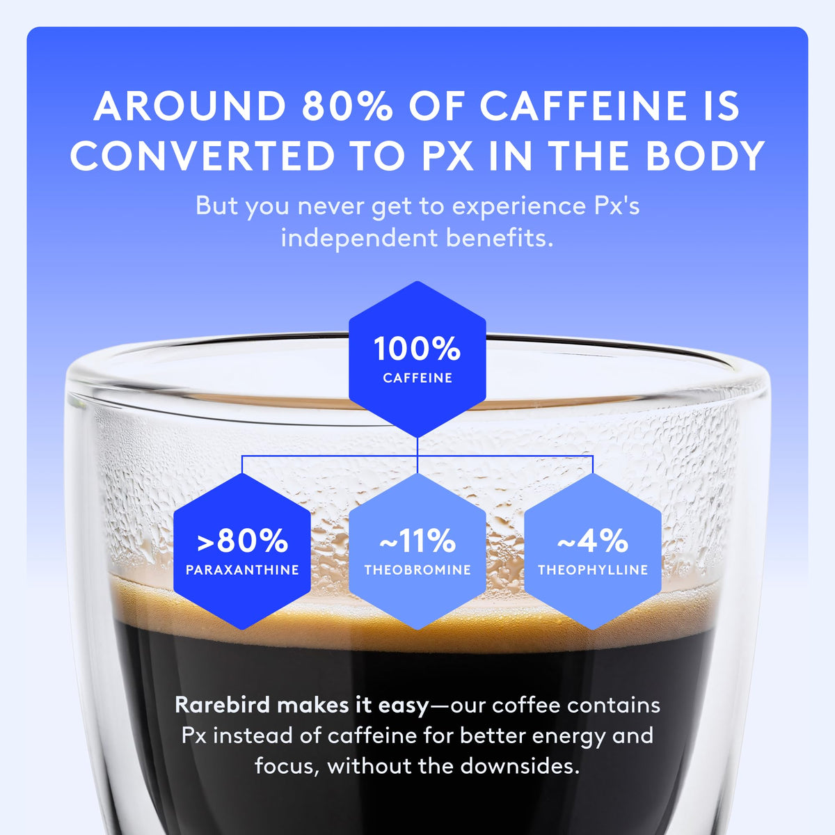 Rarebird Px Coffee packaging emphasizing award-winning innovation