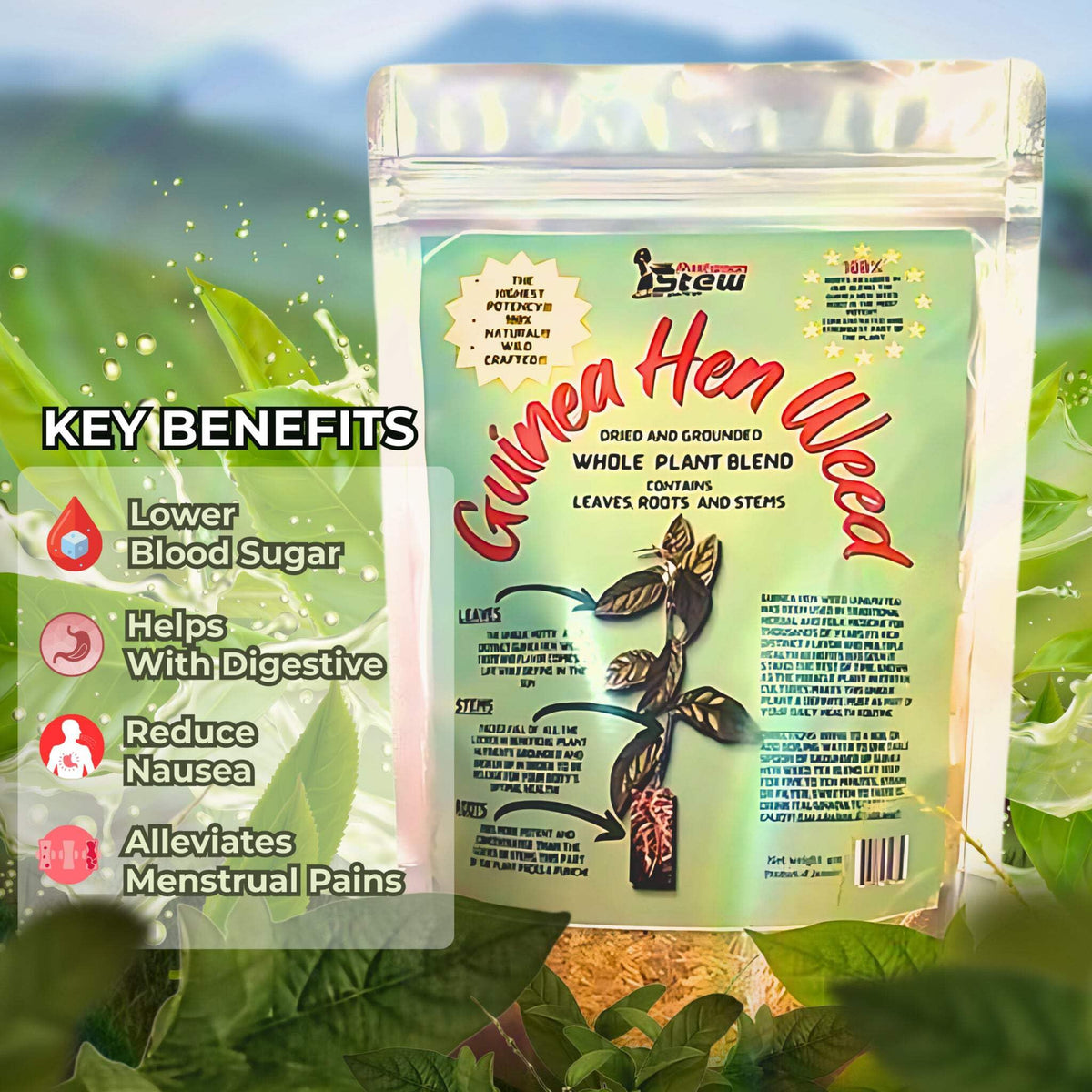 Rastaman Stew Jamaica wild harvest tea bundle highlighting authentic profile