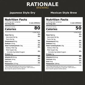 Rationale Brewing Japanese-style beer label highlights craft origins and refined aroma.