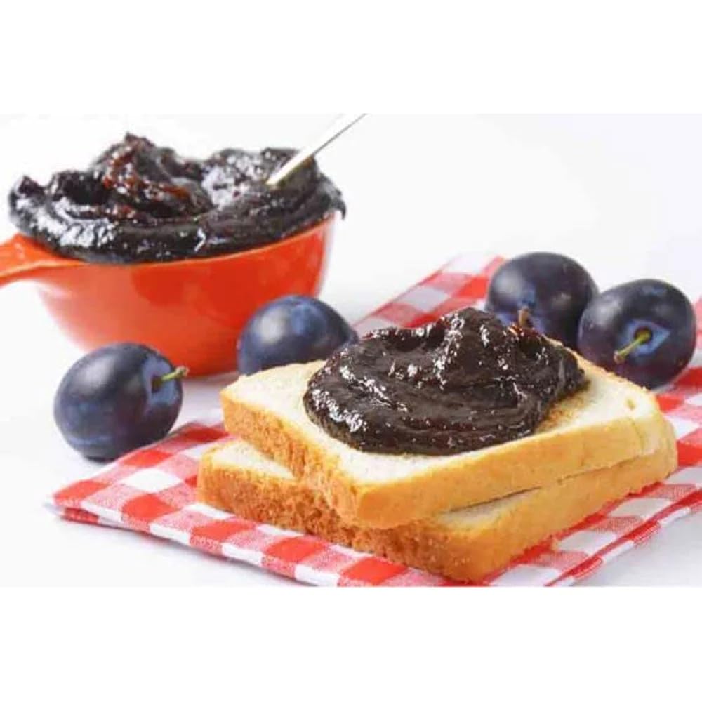 Raureni plum butter serving on dessert plate, versatile pastry filling