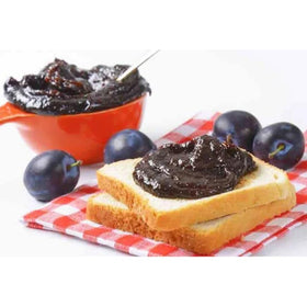 Raureni plum butter serving on dessert plate, versatile pastry filling