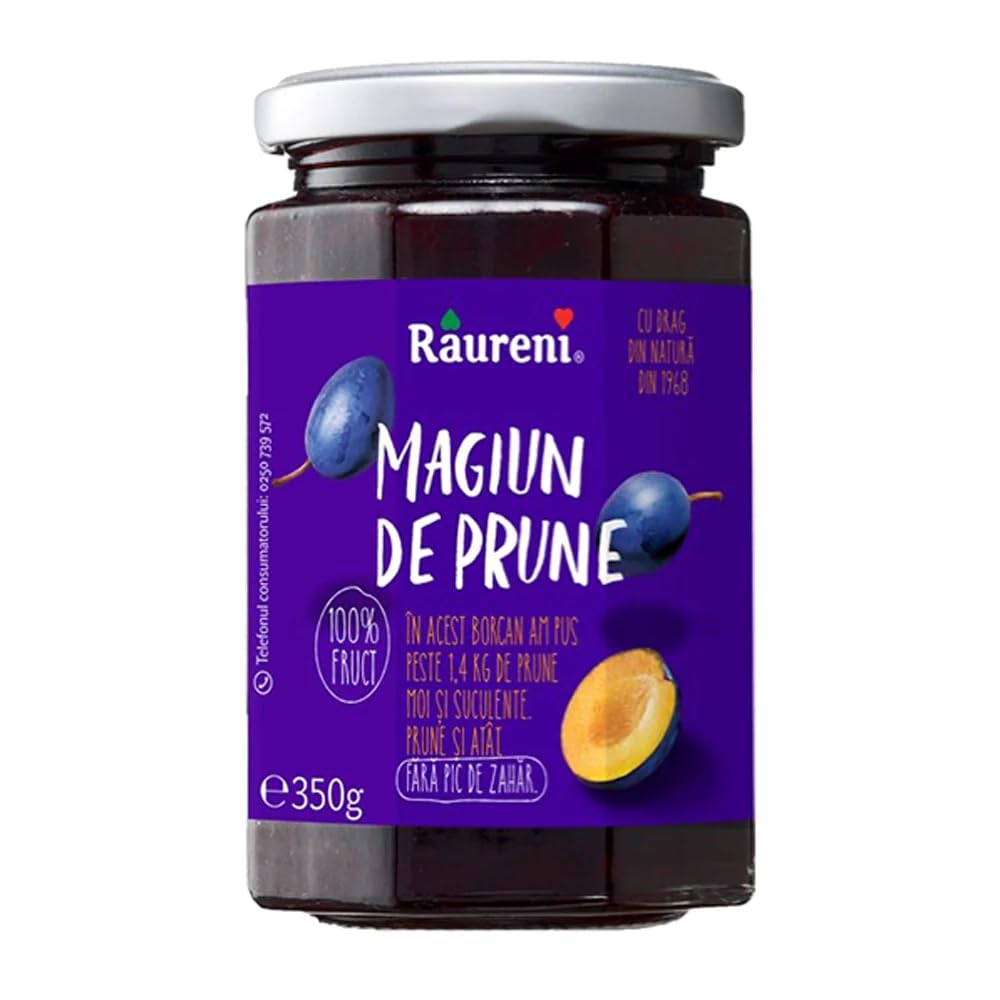 Raureni Magiun de prune 350g jar – rich plum butter for toast