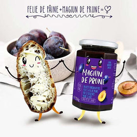 Raureni Magiun de prune – spread on toast closeup, no added sugar