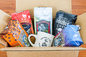 Raven's Brew air-tight packaging protects aroma and freshness.