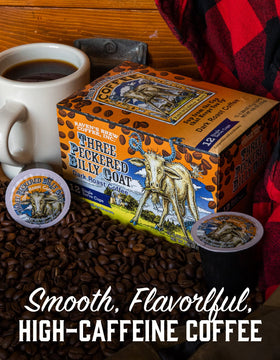 Raven's Brew coffee beans close-up highlighting rare origins and rich profile