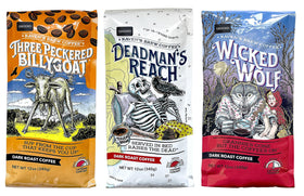 Raven's Brew Wicked Wolf 12oz ground coffee for bold, smooth mornings.