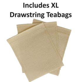 Raw Brewing Co Southern Standard brewing instructions with included bags for fresh, easy tea.