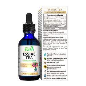 Raw Earth Essiac Tea Extract USA-grown and Europe-grown herbs seal