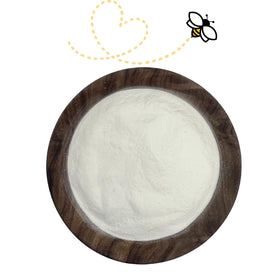 Raw Essentials cheddar powder pour showing easy seasoning for quick meals.