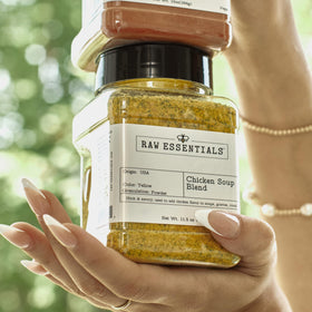 Raw Essentials Chicken Soup Blend with gravy and stews.