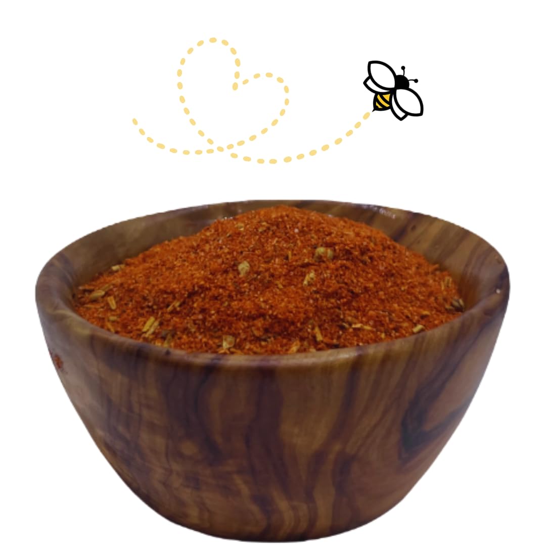 Raw Essentials Saffron Seasoning ingredients label shows premium saffron and spices for vibrant dishes