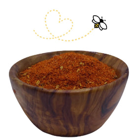 Raw Essentials Saffron Seasoning ingredients label shows premium saffron and spices for vibrant dishes