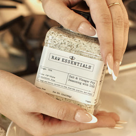 Raw Essentials on grilled meats for a savory dill accent