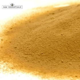 Pouring Raw Essentials Soy Sauce Powder to water creates quick liquid soy sauce