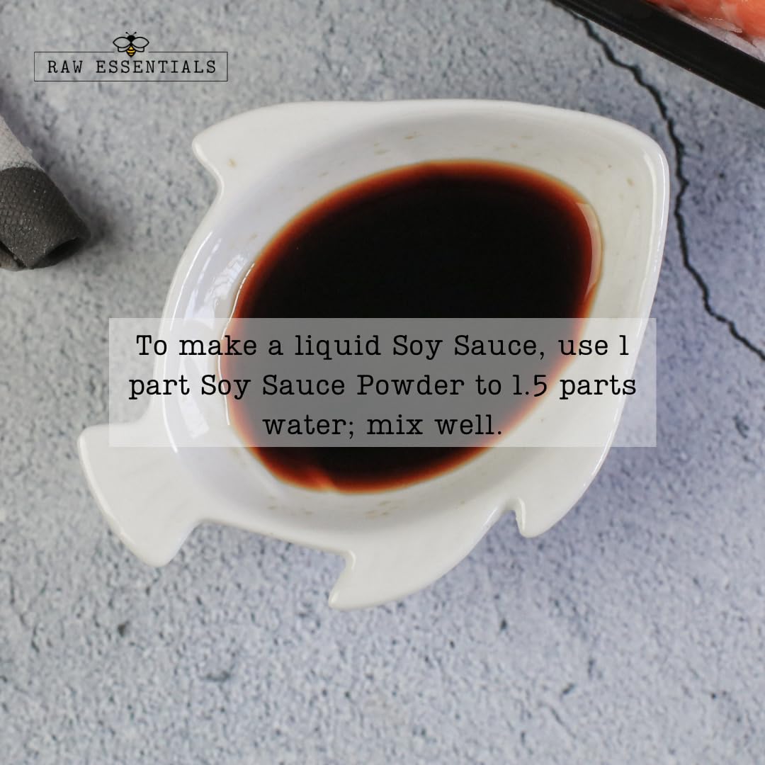 Raw Essentials Soy Sauce Powder blended into spice mix for savory depth