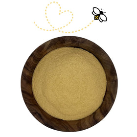 Raw Essentials yeast extract powder in a bowl, enriching soups and sauces.