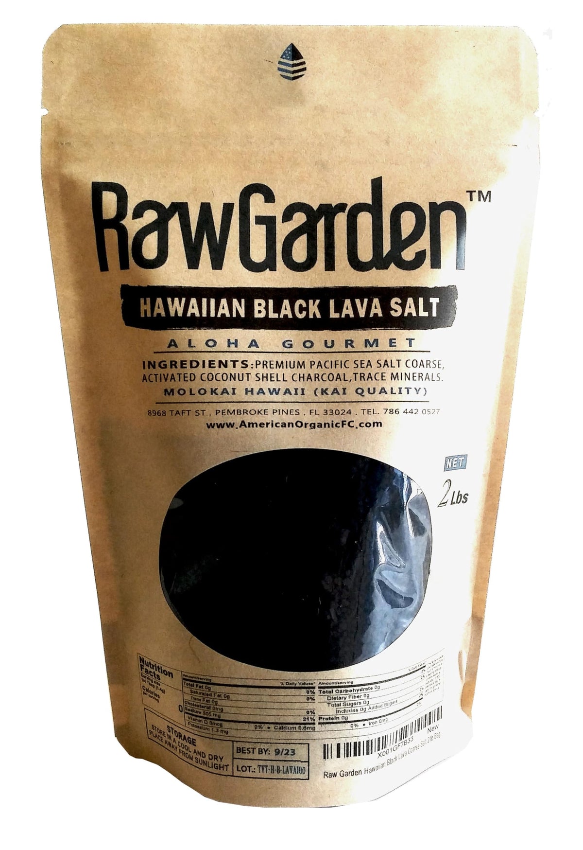 Raw Garden Black Lava coarse salt crystals add smoky depth to dishes