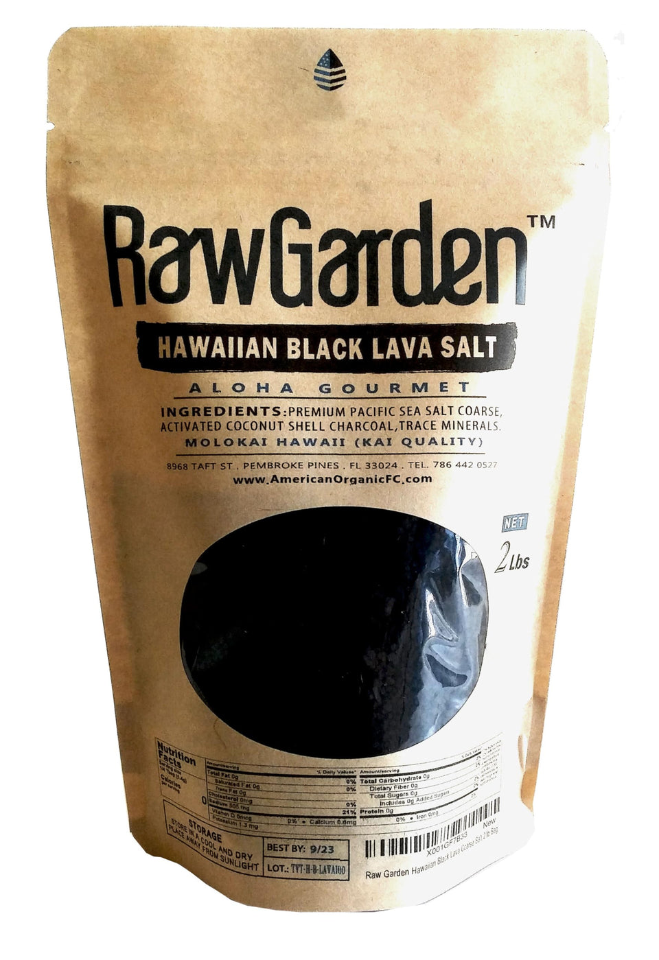 Raw Garden Black Lava coarse salt crystals add smoky depth to dishes