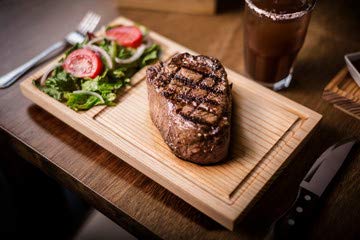 Raw Garden Black Lava coarse salt's rich color enhances plate presentation