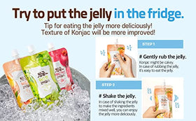 Rawel Thingle Peach Konjac Jelly ingredients with konjac focus.