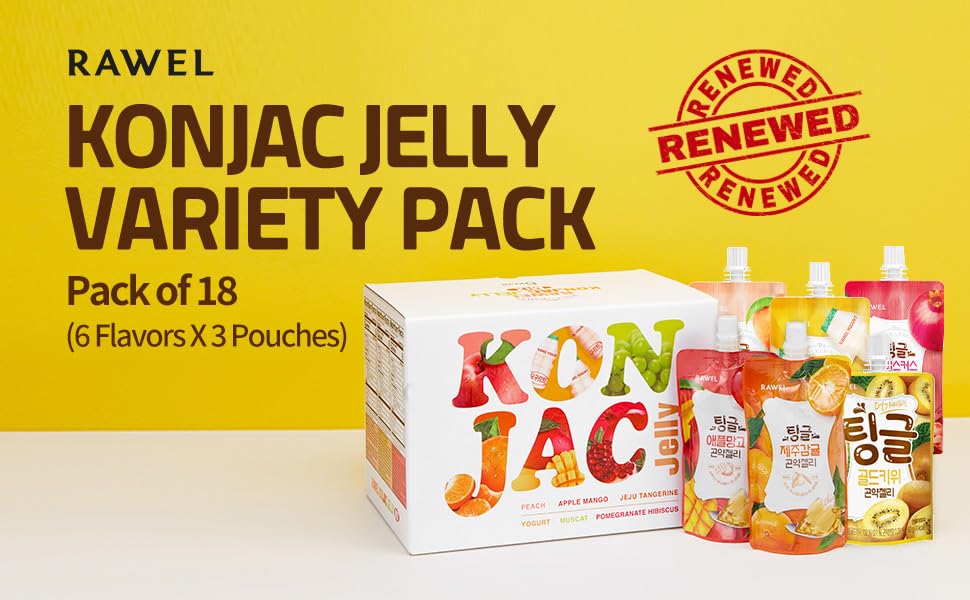 RAWEL Thingle fruit flavor pouches showcasing colorful fruit options.