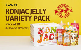 RAWEL Thingle fruit flavor pouches showcasing colorful fruit options.