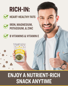RawGuru Sprouted Seeds in a bowl, versatile for salads and smoothies.
