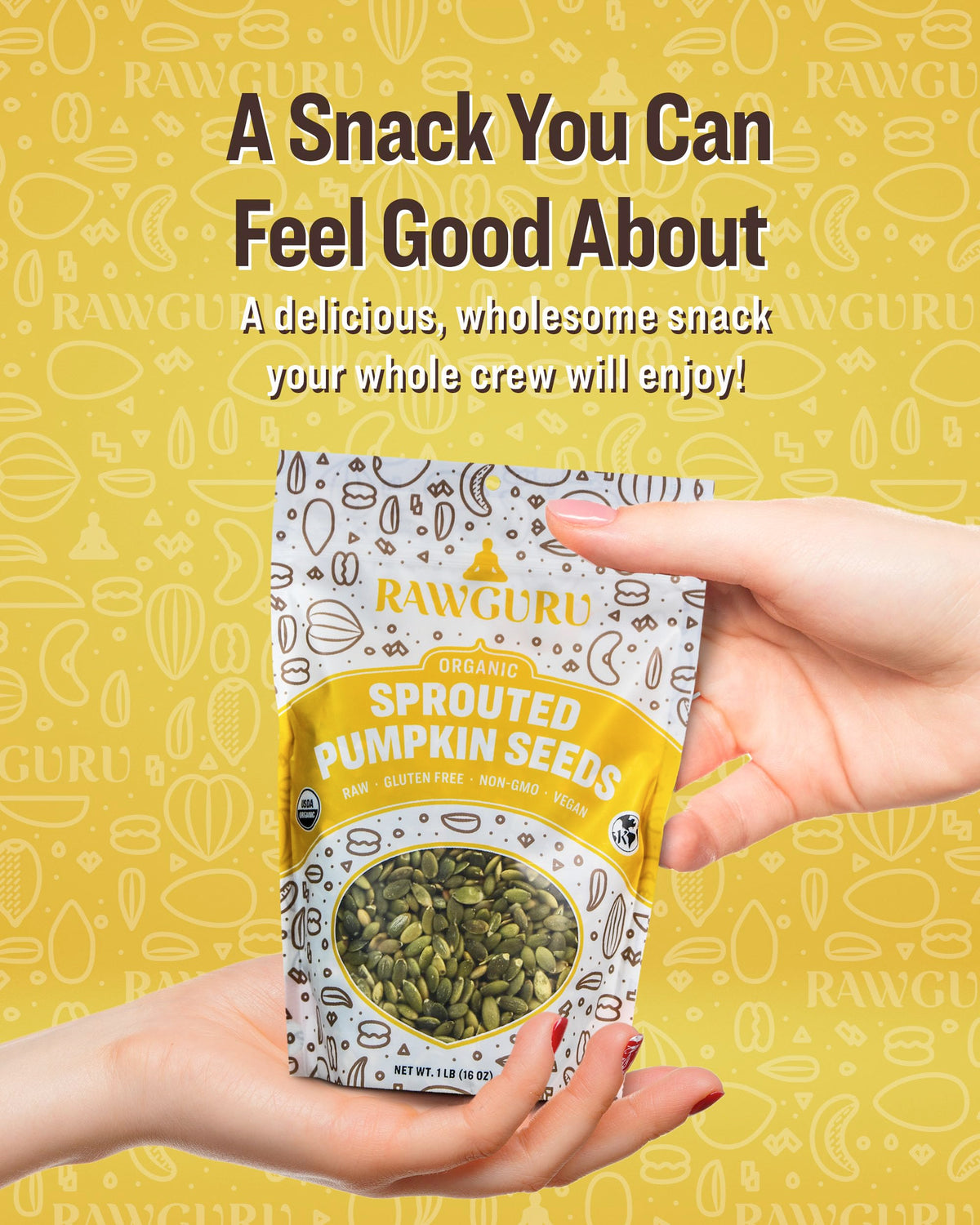 RawGuru organic sprouted seeds on a salad top, elevating meals.