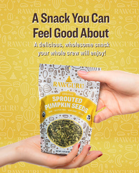 RawGuru organic sprouted seeds on a salad top, elevating meals.