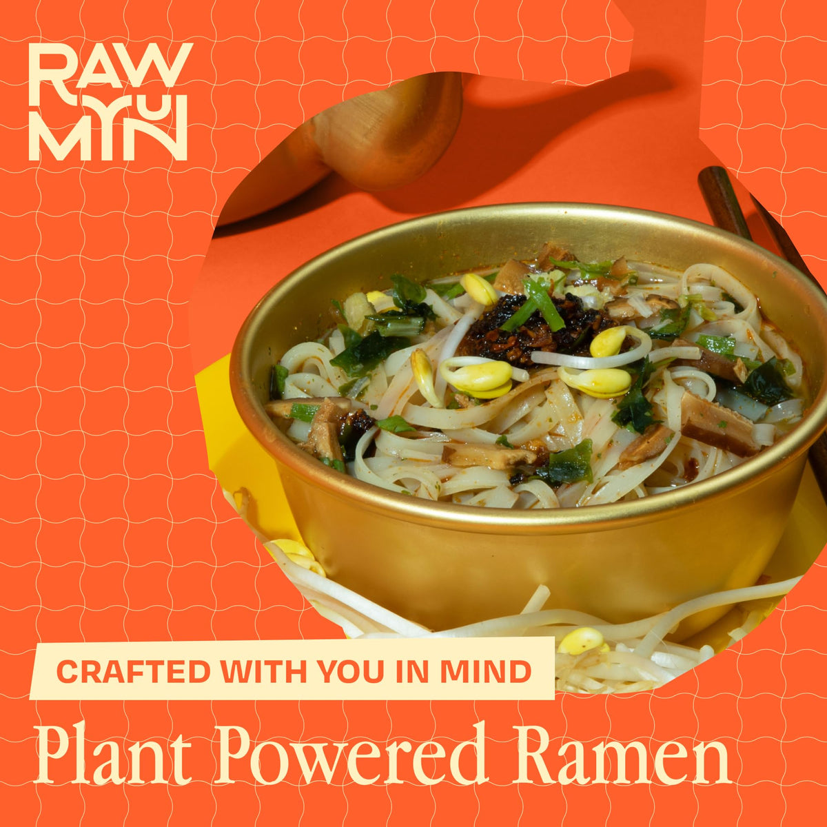 Rawmyun plant-based ramen soup, convenient nourishing option.