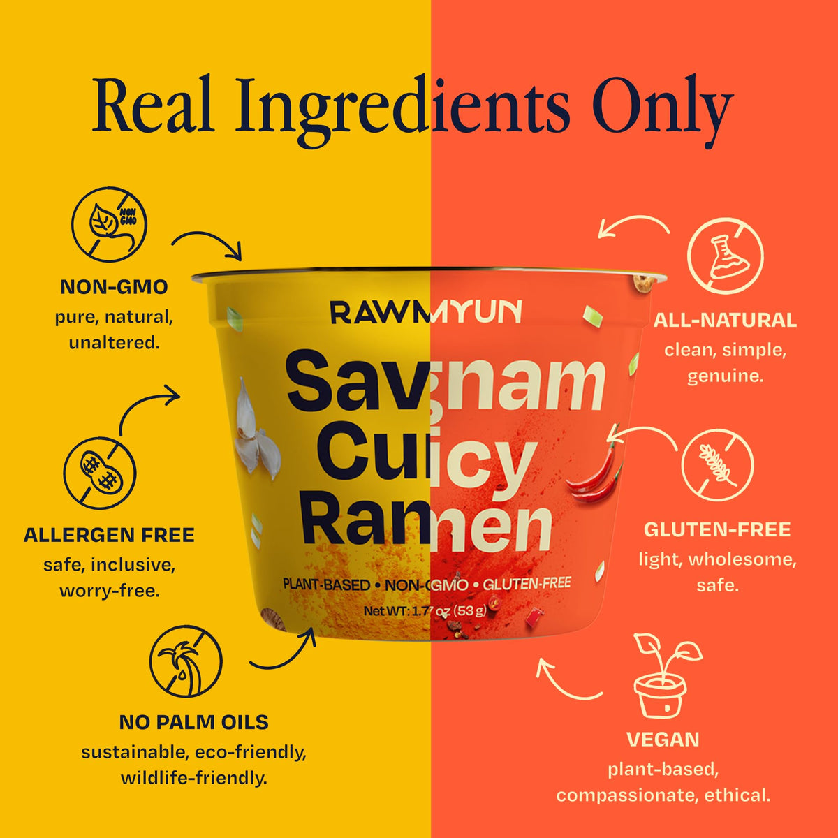 RAWMYUN Ready in 4-6 minutes for a quick meal