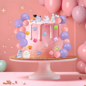 RAYNAG pink balls 2.5 cm adding cute color pops to toppers and cake