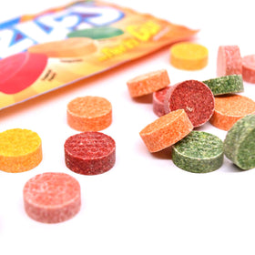 Razzles Tropical flavor palette with Kiwi-Lime and Pineapple notes