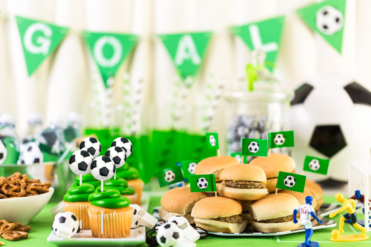 RBBZ soccer lollipops with 4.5-inch sticks for easy sharing.