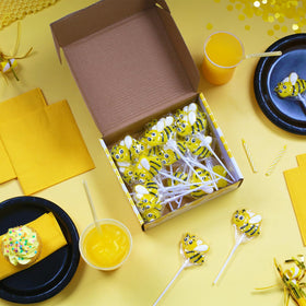 RBBZ Party Bee Candy lemon sucker individually wrapped for easy party favors