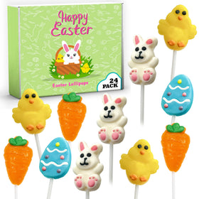 RBBZ Party Easter lollipops with bunny design for Easter baskets and hunts