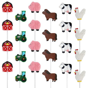 RBBZ Party animal-themed lollipops close-up ideal for birthday treat bags