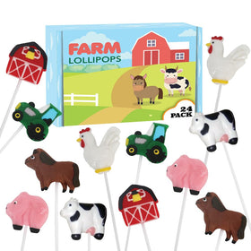 RBBZ Party Farm Candy Lollipops showcase playful animal shapes for party favors