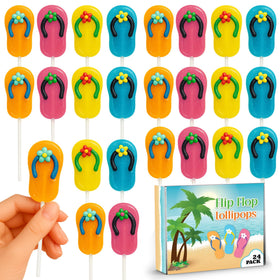 RBBZ Party summer-themed lollipops in bag, great party favors.