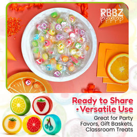 RBBZ Party lemon flavor slices offer sunny, tangy notes.