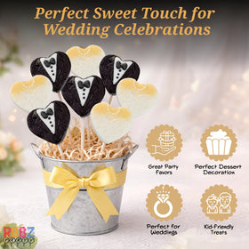 RBBZ Party heart lollipops ideal wedding and party favors for all ages.