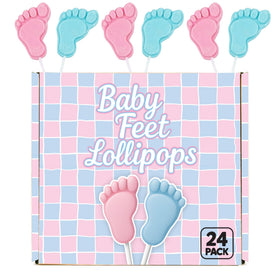 RBBZ Party individually wrapped baby feet lollipops ensure freshness and easy distribution.