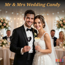 RBBZ Party individually wrapped lollipops ensure freshness for reception guests.