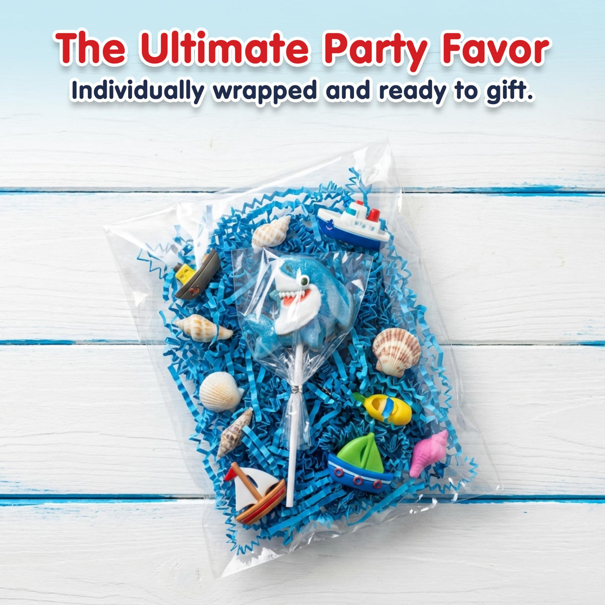 RBBZ Party ocean-theme candy table accessory, creates a colorful centerpiece for events.