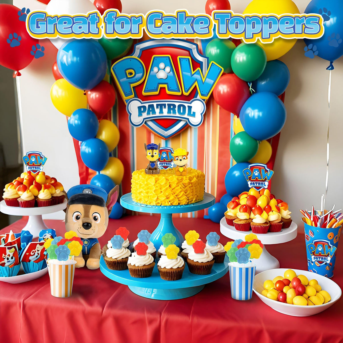 RBBZ Party Paw Lollipops ideal kid party favors in gift bags.